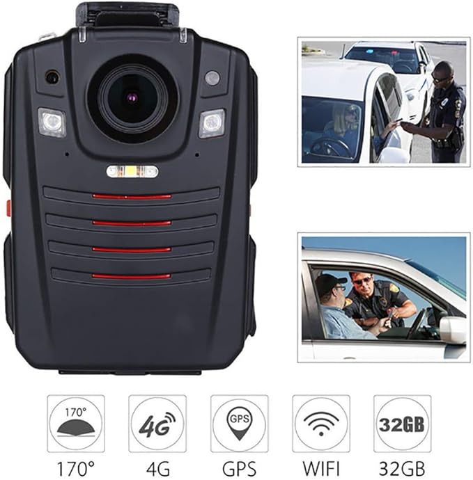 Law Enforcement Recorder 4G Police Body Worn Camera With GPS For Real