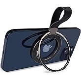 SOGUE Valentine's Day Gift for Him Magnetic Phone Grip Holder for MagSafe Phone Ring Grip Stand,Universal Magnetic Phone Ring Holder Compatible with MagSafe Accessories for iPhone 17 Pro Max Black