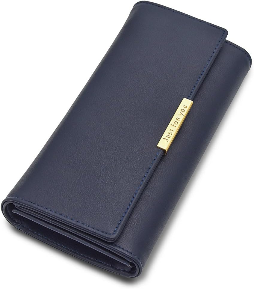 Soft Leather Trifold Multi Card Holder Wallet, Elegant Clutch Long Purse for Women Ladies