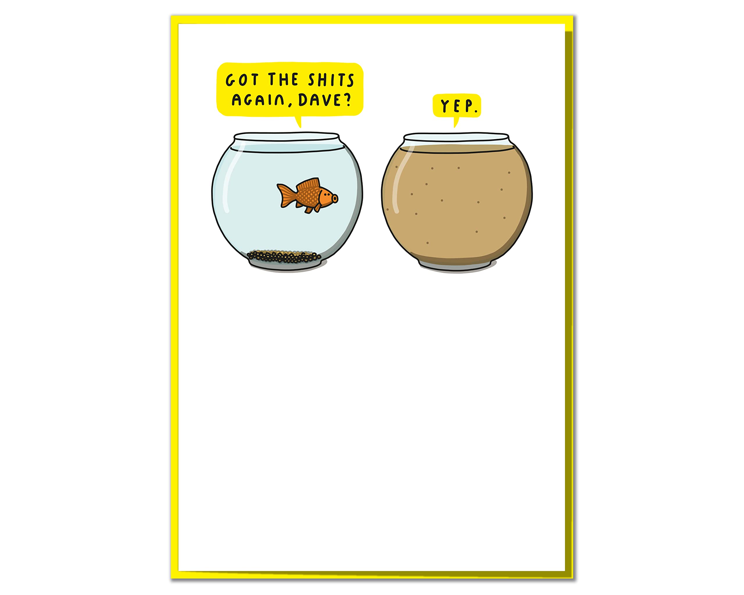 "Got The Sh*ts Again, Dave?" Funny Get Well or Birthday Card