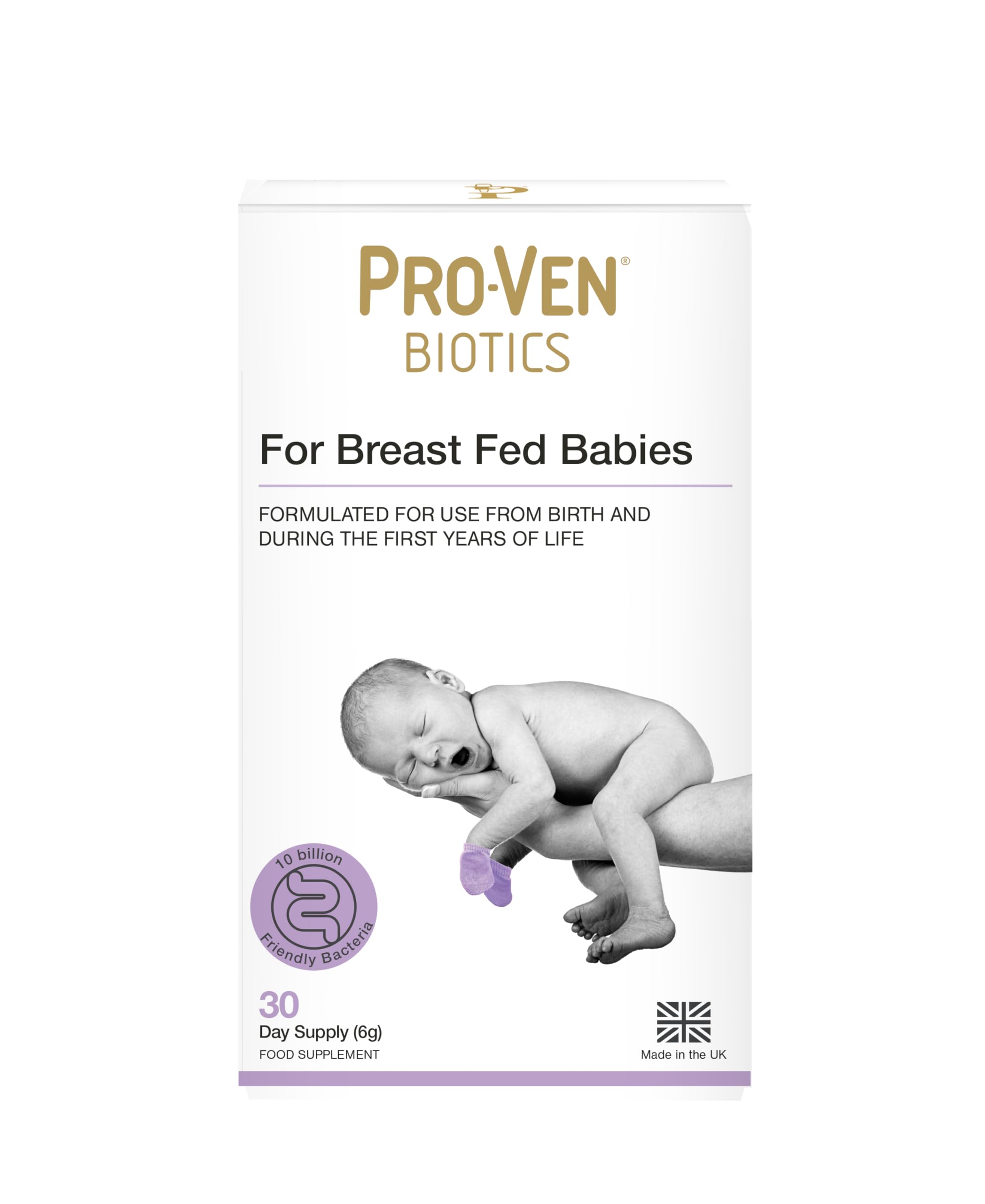 Proven Probiotics 6 g Lactobacillus and Bifidus for Breast Fed Babies