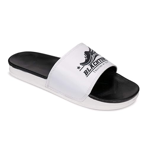 black slipper slides