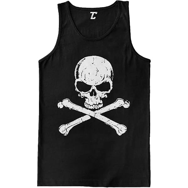 Amazon.com: Ghost Skull - Badass Skeleton Men's Tank Top