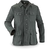 Men's German Military M40 Work Jacket, Reproduction, Summer None LARGE