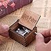 LA-PIN Wood Musical Box, Antique Carved Wooden Music Box Hand Cranked Music Craft - Harry Potter Main Theme