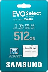 Samsung EVO Select 2024 microSD 512GB with SD Adapter UHS-I U3 160 MB/s view 8