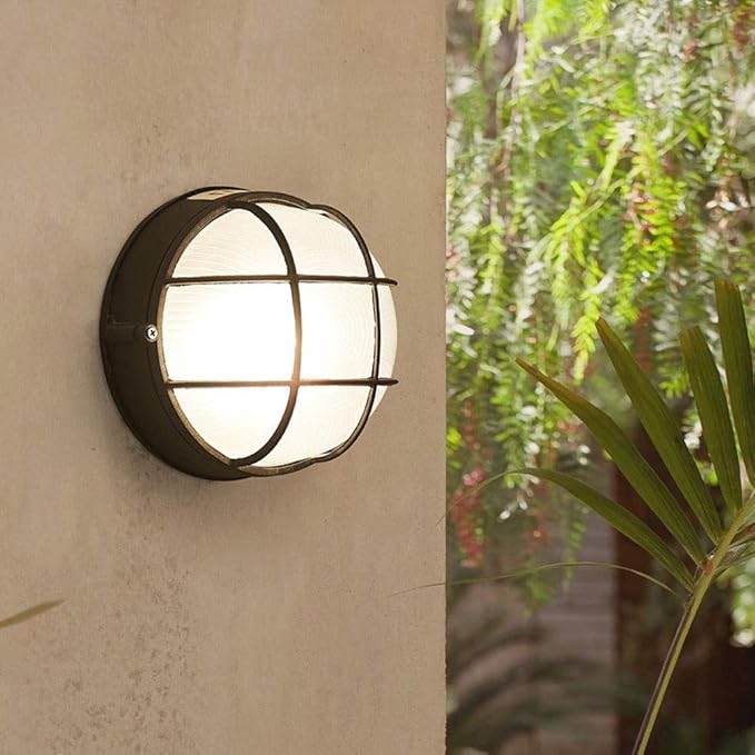 Hdmy Villa europea de jardín, lámpara de pared para exteriores, a