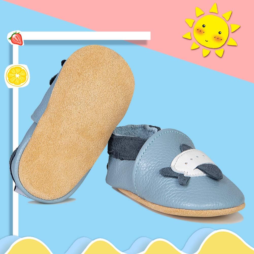  | YALOX Baby Girl Moccasins Cute Toddler Boy Loafer Flats Soft Sole Prewalker First Walking Leather Infant Shoes | Slippers
