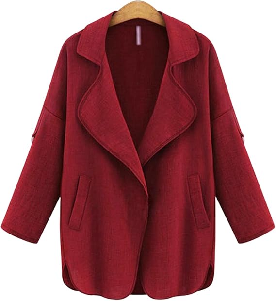 Amazon 大きいサイズ レディース 綿ジャケット サマージャケット L Ll 3l 4l ブラック カーキ レッド T1177 レッド 4l コート ジャケット 通販