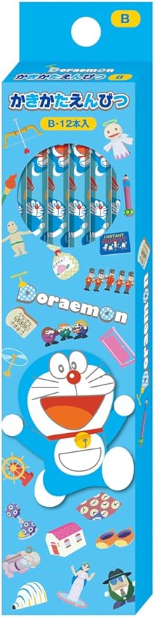 Amazon ひらがな カタカナ名入れ ショウワノート ドラえもん かきかた鉛筆 Taf 六角軸 硬度ｂ 紙箱 鉛筆 文房具 オフィス用品