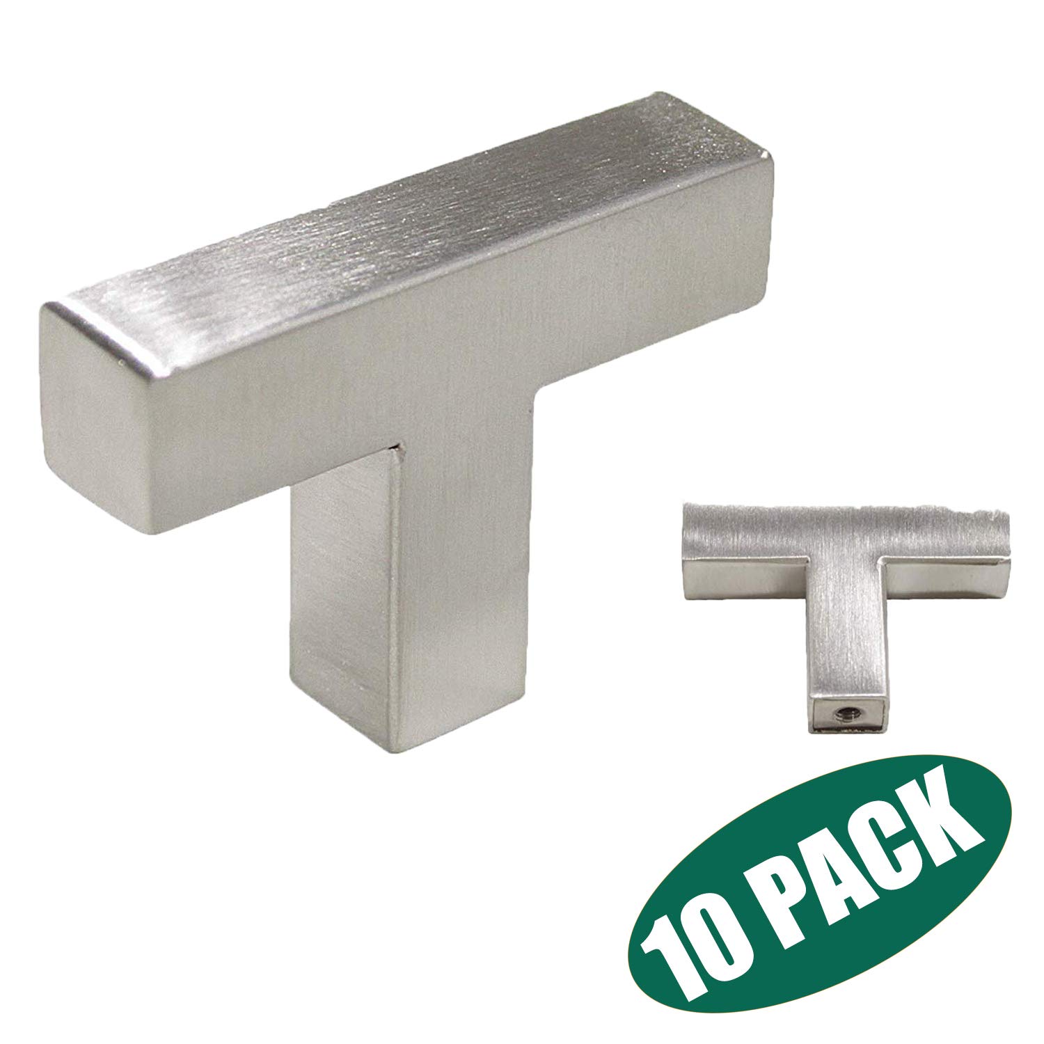 Best probrico kitchen cabinet pulls brushed nickel t bar stainless steel door knobs