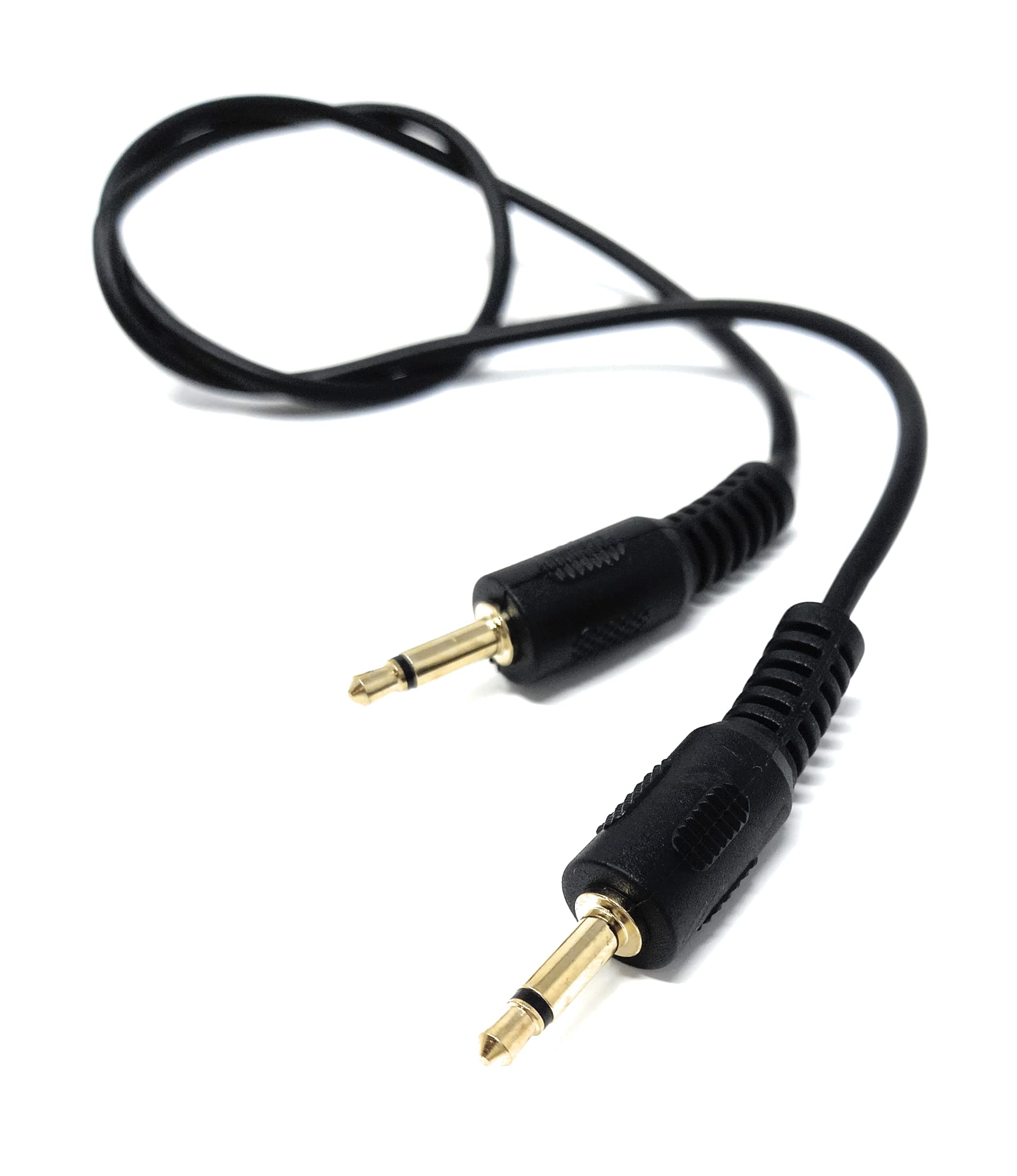 DRUT 1m Mono 3.5mm to 3.5mm Mono Jack Plug Male to Male Cable Lead Gold Connectors 3.3ft