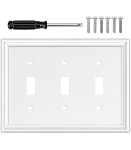 thumbnail image 2 of Premier 4-Gang Toggle Light Switch Wall Plate – Light Almond, Plastic, Standard Size, PEP-4G-TOG-PLT-LA 2 of 3