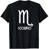 Scorpio Zodiac Sign October November Birthday Gift T-Shirt