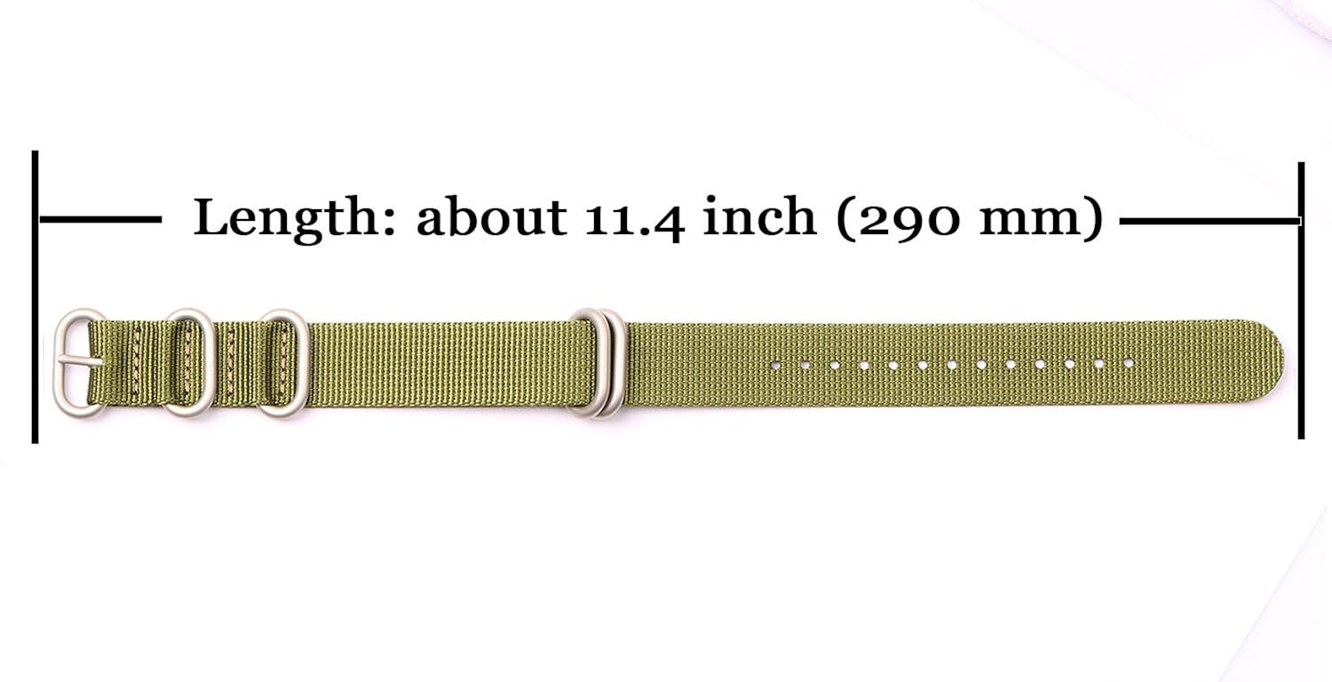 楽天市場 Pasoyグリーン22 Mmナイロンバンドnatoストラップメンズmilitaryズールースタイルバンドシルバーステンレススチールバックル B01jwlgyes Hermescolleges Ca