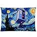 Coolest Starry Night TARDIS Doctor Who Custom Zippered Pillowcase Pillow Cases Cover 20x30 (Twin sides) David Tennant Blue Police Box