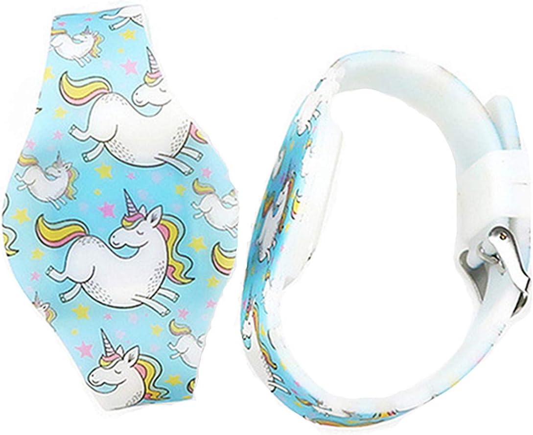 Kid Girls Digital Watch Cute Cartoon Design Unicorn - Sweet Heart-Shaped Dial Led Waterproof Watch Comfortable Strap