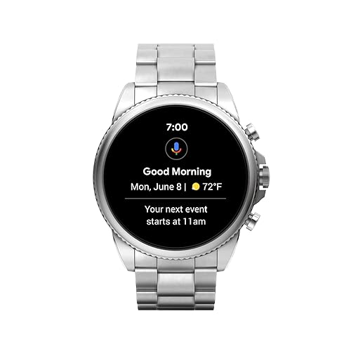 Fossil Men's Gen 44mm Stainless Steel Touchscreen Smart Watch