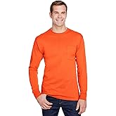 Hanes Workwear Long Sleeve Pocket T-Shirt
