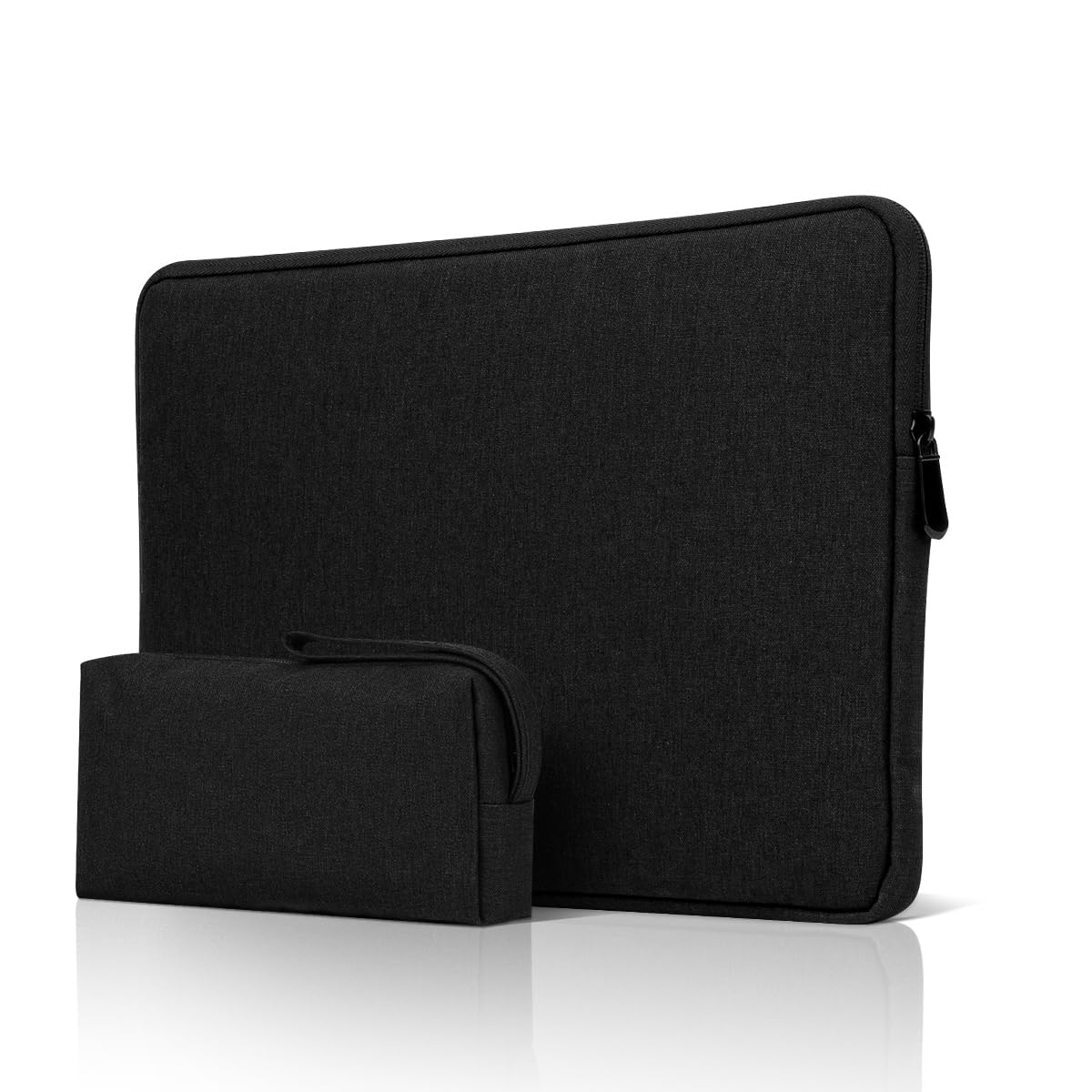 jooeer 14 Inch Laptop Sleeve Case for MacBook Pro M3/M2/M1 A2992 A2918 A2779 A2442 2023-2021 Chromebook Notebook 14", Slim Waterproof Padded Cover with Accessories Pouch, Black