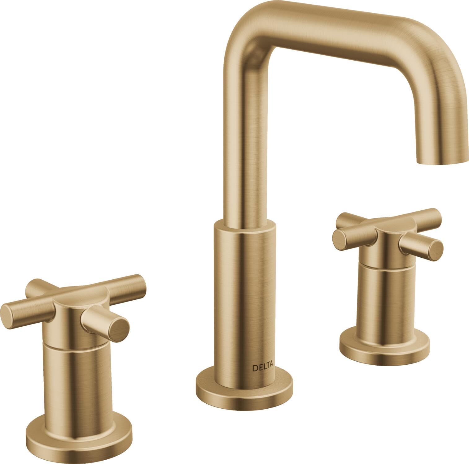 Photo 1 of Delta Faucet Nicoli Widespread Bathroom Faucet 3 Hole, Gold Bathroom Faucet, Bathroom Sink Faucet, Drain Assembly, Champagne Bronze 35894LF-CZ