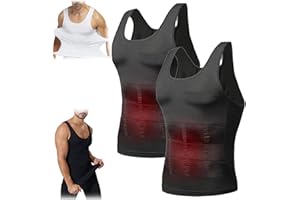lunhaifi Shaperluv for Men,Big and Tall Shaperluv Tank 2.0 Mens,Summer Compression Sleeveless Body Shaper Vest
