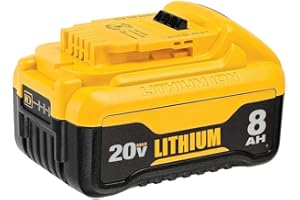 MTATAPIA 8000mAh Replace for Dewalt 20v Max Battery Compatible with Dewalt Battery DCB200 DCB201 DCB206 DCB210 DCB203 Apply to 20v Chargers and Cordless Power Tools