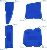 XCOZU 4-Piece Portable Blue Silicone Caulking Kit Multi-Edge Sealant Tool view 2