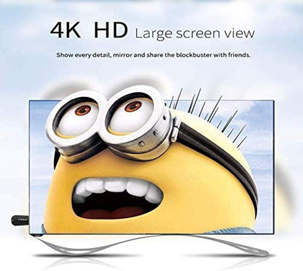 Mirascreen K6 5G Wireless HDMI Display Adapter, 1080P H.265 Dual Core Dual Decoder Dual Band, Support Miracast Airplay DLNA, No Switching Modes: Electronics