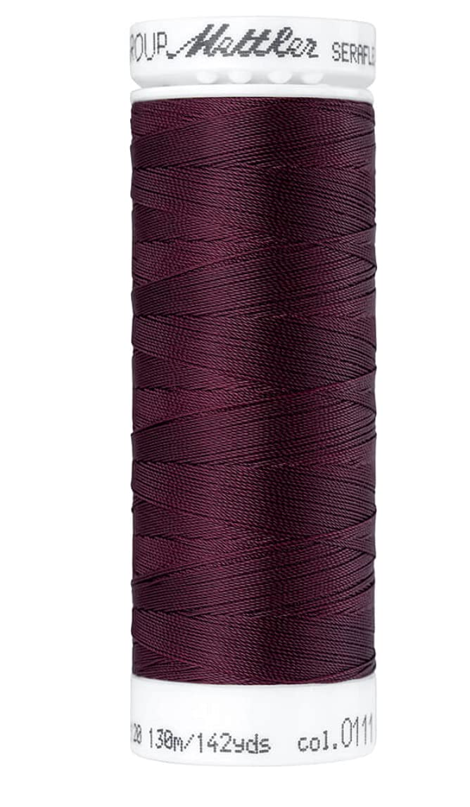 Amann Sewing Thread, 0111 Red/Purple, 130 m