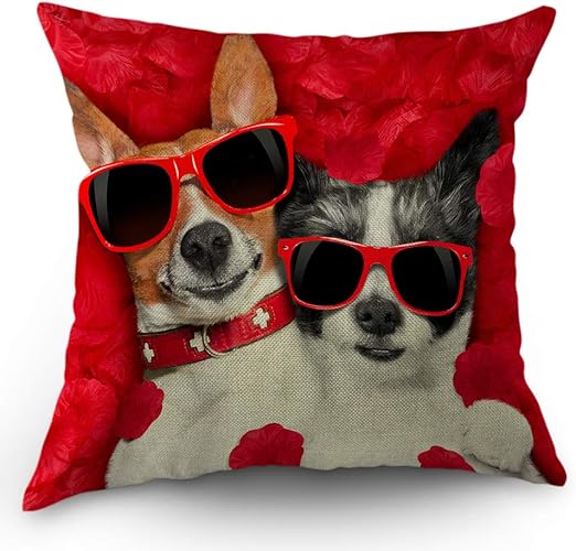 square dog pillow