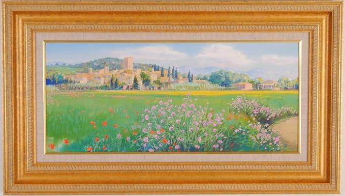 Amazon スペイン 風景画 絵画 ガッシュ ダニーロ フェルナンデス あざみの野辺 額付き トレカ 通販