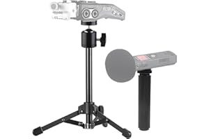 ACETAKEN Portable Recorder Tripod Stand and Handle Grip kit Compatible with Zoom H1essential,H4n pro,H6,H1n,Q2n,H4essential,H6essential,H2n,H5 Handy Recorder and Tascam DR-40x, DR-05x, DR-07x Audio Recorder