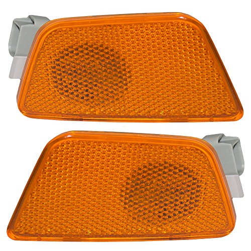 Pair Set Front Park Signal Side Marker Lights Lamps Replacement for Chevrolet Cruze & Cruze Limited 42334144 42334145