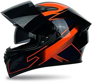 Casco de motocicleta de cara completa para adultos Hombres y ...