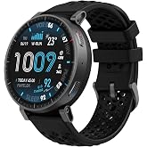 Amazfit Active Max Smart Watch, 1.5" AMOLED Display, GPS, iOS/Android | 48mm, 25-Day Battery, GPS, Water-Resistant, 4GB Storage, Offline Maps, 170+ Sport Modes, Heart Rate &amp; Sleep Fitness Tracker
