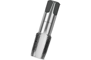 AQEPTOW 3/4"-14 NPT Pipe Tap, Professional Carbon Steel Pipe Thread Tap for Cleaning or Re-thread Damaged or Jam Pipe Threads, Perfect for Plumbers Mechanics DIYers (3/4"-14 NPT)