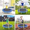 ANCHEER-Trampolin-Kinder-36-Inch-Mini-Trampolin-fuer-DrinnenKlappbar-Fitness-Kindertrampolin-IndoorKind-Minitrampolin-mit-Haltegriffmit-Haltegriff-Belastung-Bis-75kg