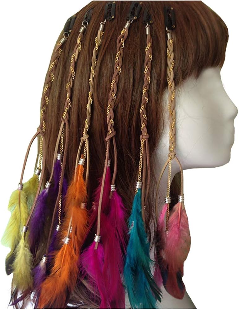 Feather Headband Hippie High quality Indian Boho Hair He