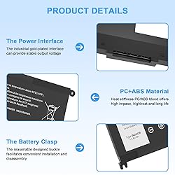 Ymawetia WDX0R Laptop Battery Replacement for Dell