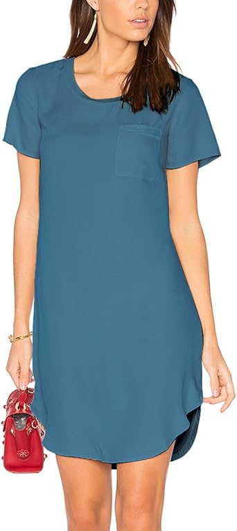 Plain blue t shirt dress Clearance