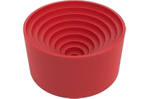 FunChem Rubber Flask Stand, 90 mm Diameter Durable Lab Rubber Support Rubber Flask Holder for Round Bottom Flask, Red