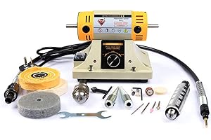 LIBAOTML Adjustable Speed Polishing Machine, Multi-Function Bench Lathe Polisher, Bench Grinder, Polishing Machine Used For J