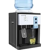 eaizybuk 5 Gallon Bottle Countertop Hot &amp; Cold Water Electric Cooler Dispenser, Mini Desktop Water Tabletop Jug Dispenser Machine Saving Electricity for Home, Office, Kitchen