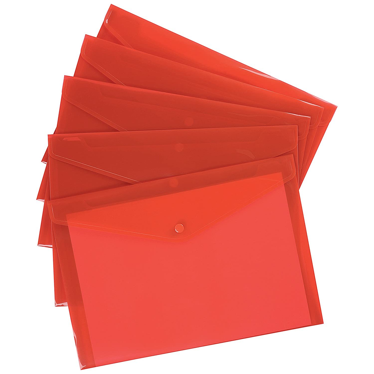 Q-Connect Polypropylene Document Folder A4 Red (Pack of 12) KF03594