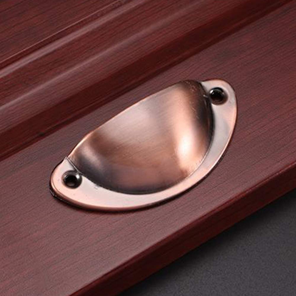 Kendalfloral Com Accessoires Pour Placards Quincaillerie Rouge Metall Bouton Porte Pour Armoire Meubles Decoration 82mm 10 X Poignee De Tiroir Coquille Brosse