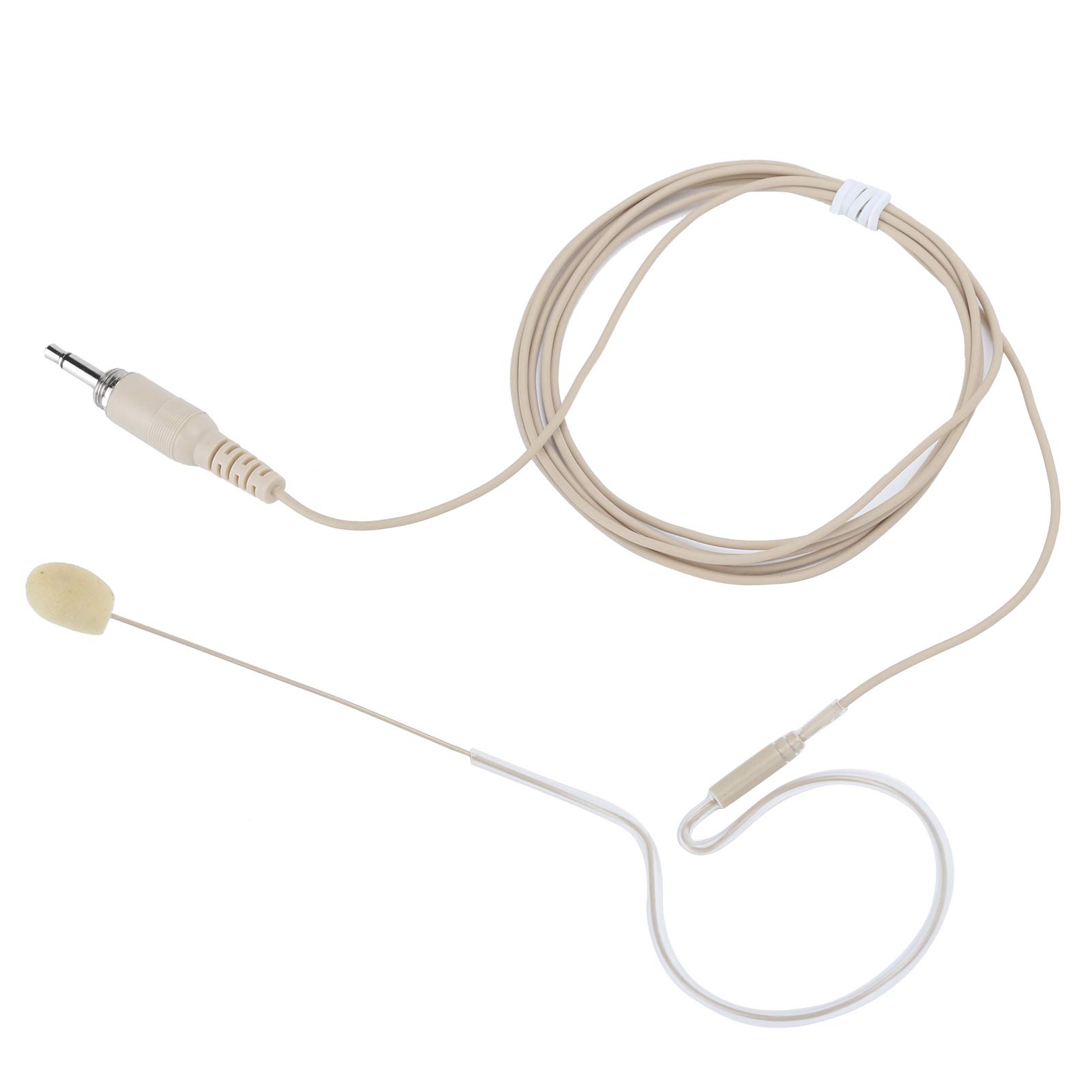 Naroote Microphone Headset For Fitness Class, Head Microphone, Omni-Directional Earhook Headworn Headset Microphone Wired Microphone Headset Microphone Single Ear Single Earhook Microphone