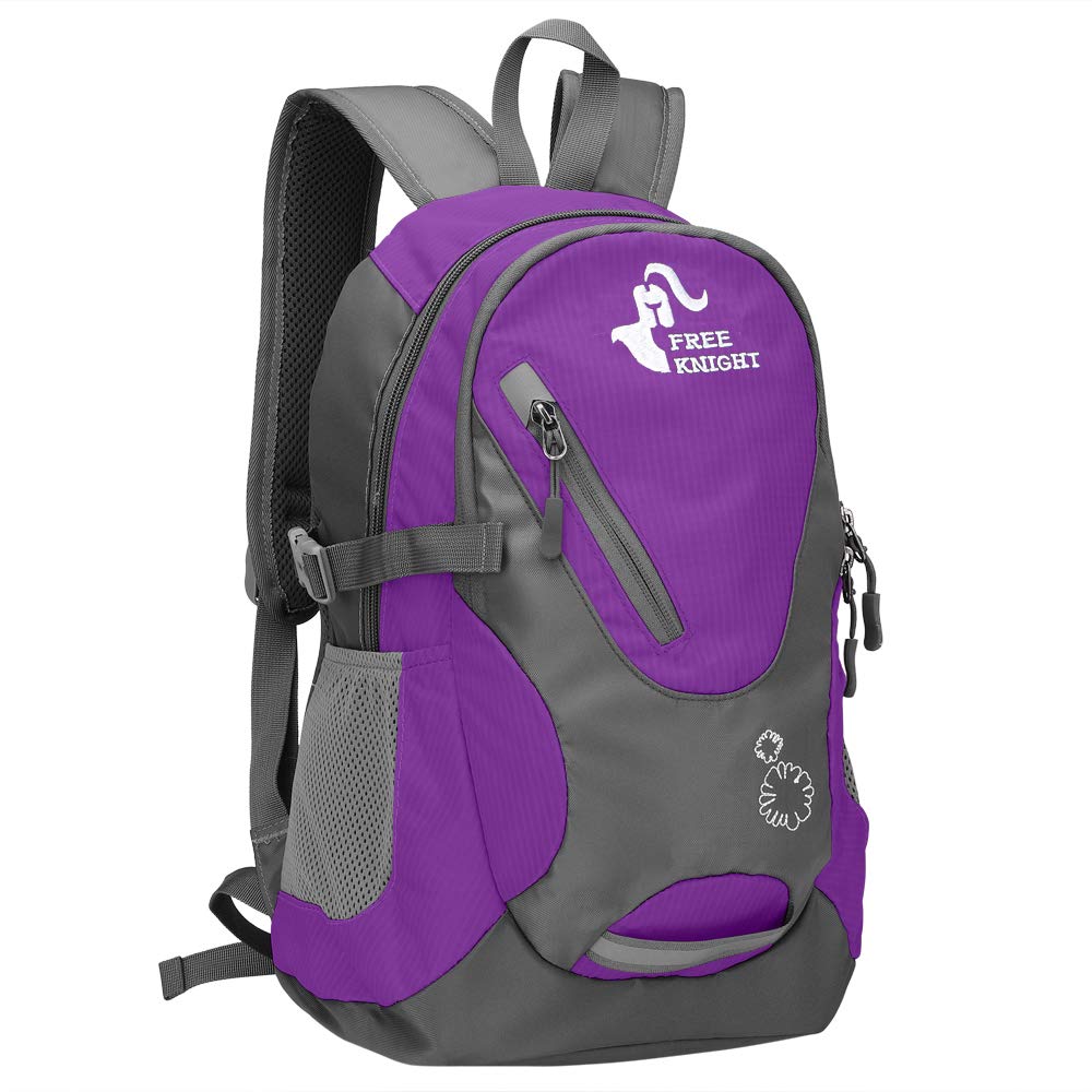 free knight Small Daypack 20L Cycling Hiking Backpack Waterproof Travel Backpack Lightweight, purple, 20 Lang