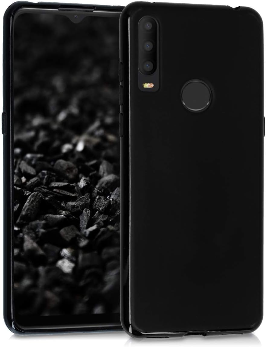 PIXFAB For Alcatel 3X (2019) 5048Y (6.52") Case, Ultra [Slim Thin] Scratch Resistant TPU Gel Rubber Soft Skin Silicone Protective Case Cover With Screen Protector For Alcatel 3X (2019) - Black