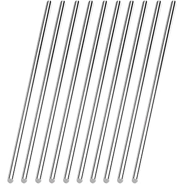 Lot De 10 Barres Rondes En Acier Inoxydable 304 - Diamètre 6mm X Longueur 102mm - Neuf Metallixity